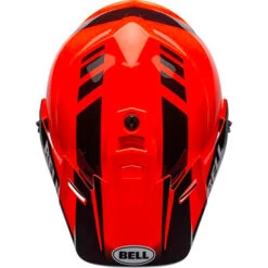 Bell MX-9 Adventure Dash Snow MIPS Helmet - Electric Shield -Motorcycle Helmet Store bell mx 9 adventure snow mips electric shield helmet dash gloss black flo orange top 85107.1571274161