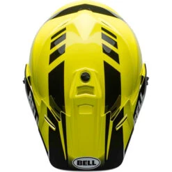 Bell MX-9 Adventure Dash Snow MIPS Helmet - Electric Shield -Motorcycle Helmet Store bell mx 9 adventure snow mips electric shield helmet dash gloss black flo yellow top 32984.1571274132