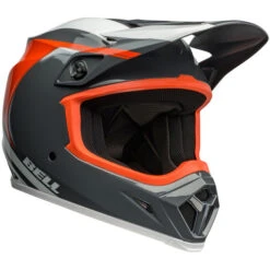 Bell MX-9 MIPS Dart Helmet 32 Bell MX-9 MIPS Dart Helmet -Motorcycle Helmet Store bell mx 9 mips dart helmet gloss charcoal orange front right 21230.1696922038