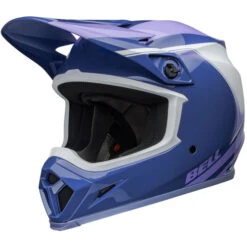 Bell MX-9 MIPS Dart Helmet 22 Bell MX-9 MIPS Dart Helmet -Motorcycle Helmet Store bell mx 9 mips dart helmet gloss purple white front left 76749.1696921983