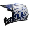 Bell MX-9 MIPS Decay Helmet -Motorcycle Helmet Store bell mx 9 mips decay helmet gloss blue left 50331.1696925837