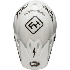 Bell MX-9 MIPS Fasthouse Helmet -Motorcycle Helmet Store bell mx 9 mips fasthouse helmet gloss white black top 85633.1612684956