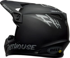 Bell MX-9 MIPS Fasthouse Helmet -Motorcycle Helmet Store bell mx 9 mips fasthouse helmet matte black gray back left 80558.1612684899