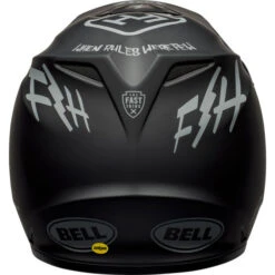 Bell MX-9 MIPS Fasthouse Helmet -Motorcycle Helmet Store bell mx 9 mips fasthouse helmet matte black gray back 34484.1612684913