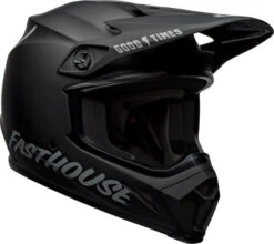 Bell MX-9 MIPS Fasthouse Helmet -Motorcycle Helmet Store bell mx 9 mips fasthouse helmet matte black gray front right 95367.1612684893
