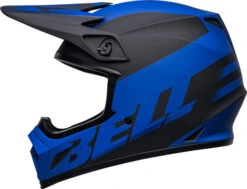 Bell MX-9 MIPS Disrupt Helmet -Motorcycle Helmet Store bell mx 9 mips helmet disrupt matte black blue left 21579.1632318288