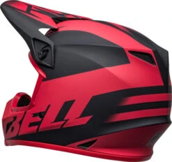 Bell MX-9 MIPS Disrupt Helmet -Motorcycle Helmet Store bell mx 9 mips helmet disrupt matte black red back left 35623.1632318203