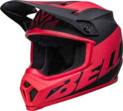 Bell MX-9 MIPS Disrupt Helmet -Motorcycle Helmet Store bell mx 9 mips helmet disrupt matte black red front left 32224.1632318212