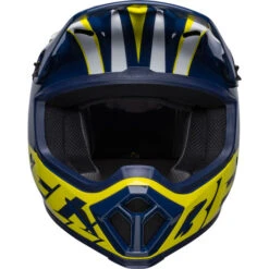 Bell MX-9 MIPS Spark Helmet 17 Bell MX-9 MIPS Spark Helmet -Motorcycle Helmet Store bell mx 9 mips spark helmet gloss blue yellow front 54886.1672411122