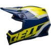 Bell MX-9 MIPS Spark Helmet -Motorcycle Helmet Store bell mx 9 mips spark helmet gloss blue yellow left 88756.1672411093