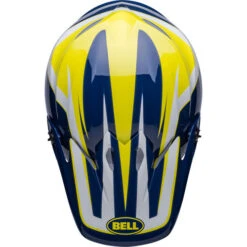 Bell MX-9 MIPS Spark Helmet 20 Bell MX-9 MIPS Spark Helmet -Motorcycle Helmet Store bell mx 9 mips spark helmet gloss blue yellow top 32306.1672411132