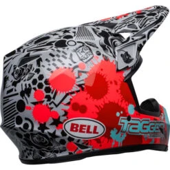 Bell MX-9 MIPS Tagger Splatter Helmet 19 Bell MX-9 MIPS Tagger Splatter Helmet -Motorcycle Helmet Store bell mx 9 mips tagger splatter helmet gloss bright red gray back right 85822.1672410271