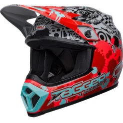 Bell MX-9 MIPS Tagger Splatter Helmet 15 Bell MX-9 MIPS Tagger Splatter Helmet -Motorcycle Helmet Store bell mx 9 mips tagger splatter helmet gloss bright red gray front left 72343.1672410258