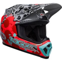 Bell MX-9 MIPS Tagger Splatter Helmet 16 Bell MX-9 MIPS Tagger Splatter Helmet -Motorcycle Helmet Store bell mx 9 mips tagger splatter helmet gloss bright red gray front right 56141.1672410262