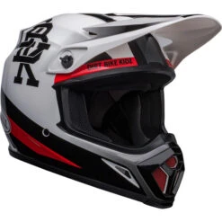 Bell MX-9 MIPS Twitch DBK Helmet -Motorcycle Helmet Store bell mx 9 mips twitch dbk helmet gloss white black front right 35017.1672410838
