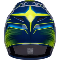 Bell MX-9 MIPS Zone Helmet -Motorcycle Helmet Store bell mx 9 mips zone helmet gloss navy retina back 25128.1672411743
