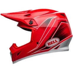 Bell MX-9 MIPS Zone Helmet -Motorcycle Helmet Store bell mx 9 mips zone helmet gloss red left 64647.1696934219