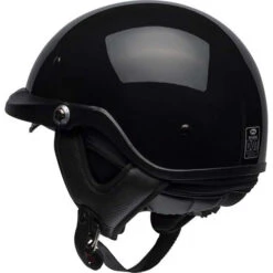 Bell Pit Boss Half Helmet Gloss Black -Motorcycle Helmet Store bell pit boss helmet gloss black back left 64299.1586674715