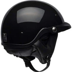Bell Pit Boss Half Helmet Gloss Black -Motorcycle Helmet Store bell pit boss helmet gloss black back right 86758.1586674715