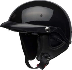 Bell Pit Boss Half Helmet Gloss Black -Motorcycle Helmet Store bell pit boss helmet gloss black front left 94010.1586674714