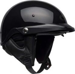 Bell Pit Boss Half Helmet Gloss Black -Motorcycle Helmet Store bell pit boss helmet gloss black front right 29246.1586674714
