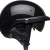 Bell Pit Boss Half Helmet Gloss Black -Motorcycle Helmet Store bell pit boss helmet gloss black shield 91837.1699385038