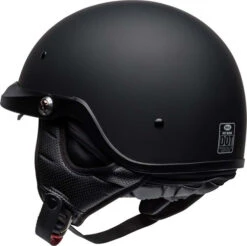 Bell Pit Boss Half Helmet Matte Black -Motorcycle Helmet Store bell pit boss helmet matte black back left 76194.1586674715