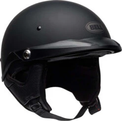 Bell Pit Boss Half Helmet Matte Black -Motorcycle Helmet Store bell pit boss helmet matte black front right 47330.1586674714