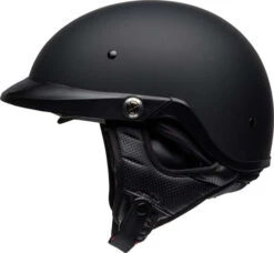 Bell Pit Boss Half Helmet Matte Black -Motorcycle Helmet Store bell pit boss helmet matte black left 00313.1586674714