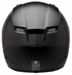 Bell Qualifier DLX Blackout Helmet Matte Black -Motorcycle Helmet Store bell qualifier dlx blackout helmet matte black back 58335.1494300387