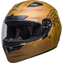 Bell Qualifier DLX MIPS Hart Luck Live Helmet -Motorcycle Helmet Store bell qualifier dlx mips hart luck live helmet matte gold front left 42437.1671080596