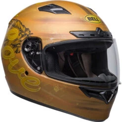 Bell Qualifier DLX MIPS Hart Luck Live Helmet -Motorcycle Helmet Store bell qualifier dlx mips hart luck live helmet matte gold front right 69149.1671080601