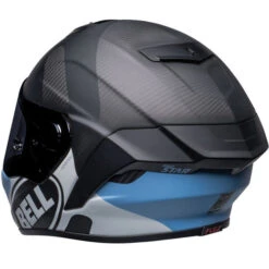 Bell Race Star Flex DLX Hello Cousteau Algae Helmet -Motorcycle Helmet Store bell race star dlx flex hello costeau algae helmet black blue back left 63778.1671078836