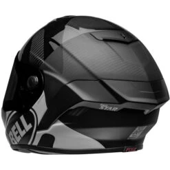 Bell Race Star Flex DLX Hello Cousteau Algae Helmet -Motorcycle Helmet Store bell race star dlx flex hello cousteau algae helmet matte gloss black white back left 84008.1696936681