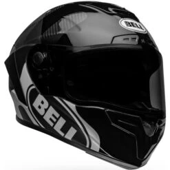 Bell Race Star Flex DLX Hello Cousteau Algae Helmet -Motorcycle Helmet Store bell race star dlx flex hello cousteau algae helmet matte gloss black white front right 55612.1696936659