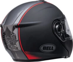 Bell SRT Modular Hart-Luck Jamo Helmet -Motorcycle Helmet Store bell srt modular hart luck jamo helmet matte gloss black red back right 99136.1670802537