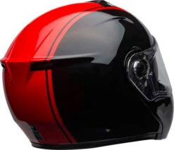 Bell SRT Modular Ribbon Helmet -Motorcycle Helmet Store bell srt modular ribbon helmet gloss black red clear shield back right 79690.1670802634