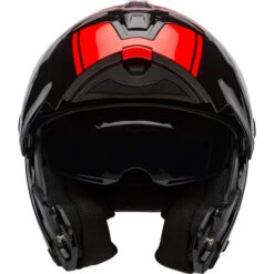 Bell SRT Modular Ribbon Helmet -Motorcycle Helmet Store bell srt modular ribbon helmet gloss black red front 1 44453.1670802620