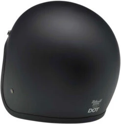 Biltwell Bonanza Helmet Solid -Motorcycle Helmet Store biltwell bonanza helmet flat black back 21601.1585995328