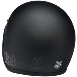 Biltwell Bonanza Factory Helmet -Motorcycle Helmet Store biltwell bonanza helmet flat black factory back 77768.1695311666