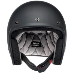 Biltwell Bonanza Factory Helmet -Motorcycle Helmet Store biltwell bonanza helmet flat black factory front 46308.1695311661