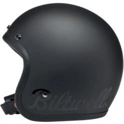 Biltwell Bonanza Factory Helmet -Motorcycle Helmet Store biltwell bonanza helmet flat black factory left 49713.1695311663