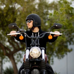 Biltwell Bonanza Factory Helmet -Motorcycle Helmet Store biltwell bonanza helmet flat black factory worn side 88986.1695311671