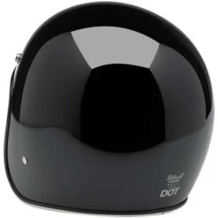 Biltwell Bonanza Helmet Solid -Motorcycle Helmet Store biltwell bonanza helmet gloss black back left 41332.1585995349