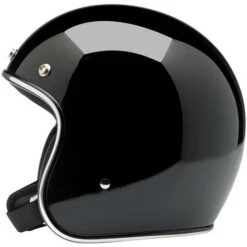 Biltwell Bonanza Helmet Solid -Motorcycle Helmet Store biltwell bonanza helmet gloss black left 83800.1585995346
