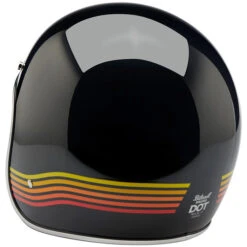 Biltwell Bonanza Spectrum Helmet -Motorcycle Helmet Store biltwell bonanza helmet gloss black spectrum back 30061.1695311042
