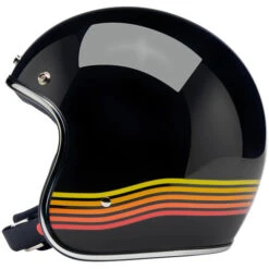 Biltwell Bonanza Spectrum Helmet -Motorcycle Helmet Store biltwell bonanza helmet gloss black spectrum left 76760.1695311040