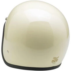 Biltwell Bonanza Helmet Solid -Motorcycle Helmet Store biltwell bonanza helmet gloss vintage white back 23163.1585995517