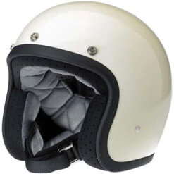 Biltwell Bonanza Helmet Solid -Motorcycle Helmet Store biltwell bonanza helmet gloss vintage white 52397.1585995296