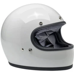 Biltwell Gringo Helmet ECE Solids -Motorcycle Helmet Store biltwell gringo helmet gloss white front left 38751.1695524373